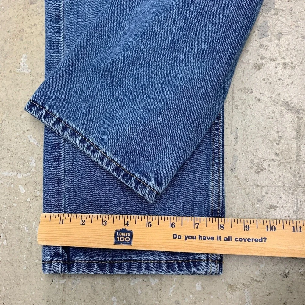 Levis 505 Jeans Mens 34x29 Pants Blue Straight Leg Medium Wash Denim Fits 36x29
